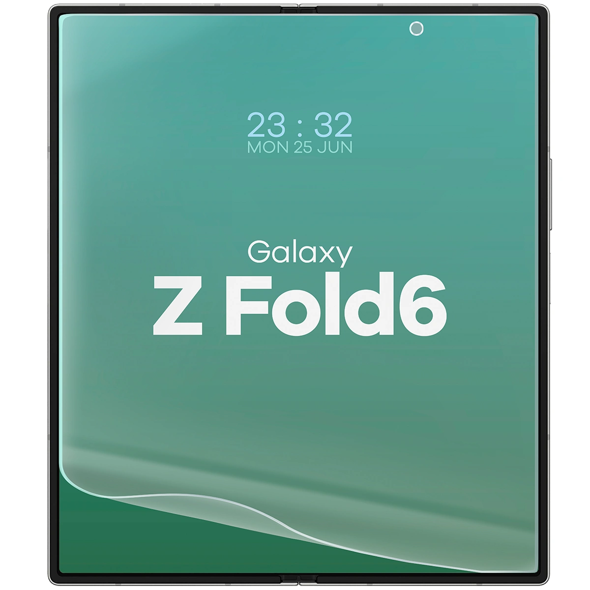 Folia hydrożelowa do Galaxy Z Fold6 obok telefonu